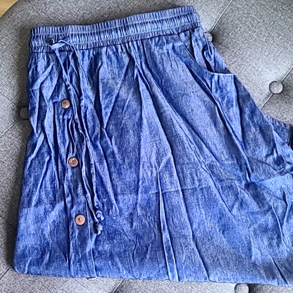 Blue Midi Skirt - LLR Chambray Marsha